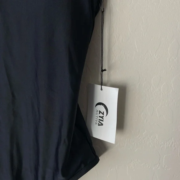 Zyia classic one piece swimsuit black NWT XS 2-4 - Picture 11 of 12